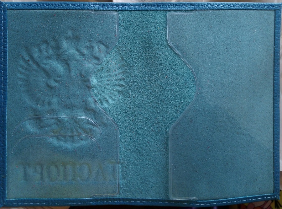 Фотография покупателя товара Обложка для паспорта, герб, флотер, цвет жёлтый - Фото 5