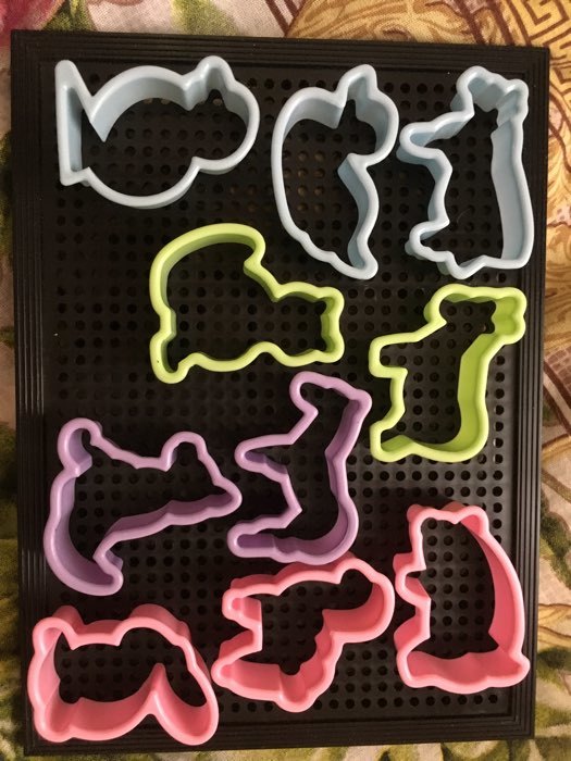 Фотография покупателя товара Набор форм для печенья Доляна «Зоопарк», 5,5×4,5×1,7 см, 10 предметов, цвет МИКС