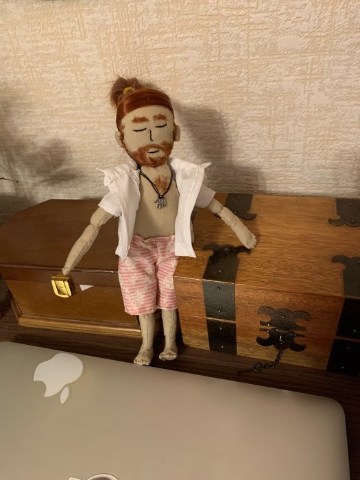 Фотография покупателя товара Интерьерная кукла «Боб», набор для шитья 21 × 0,5 × 29,7 см - Фото 5