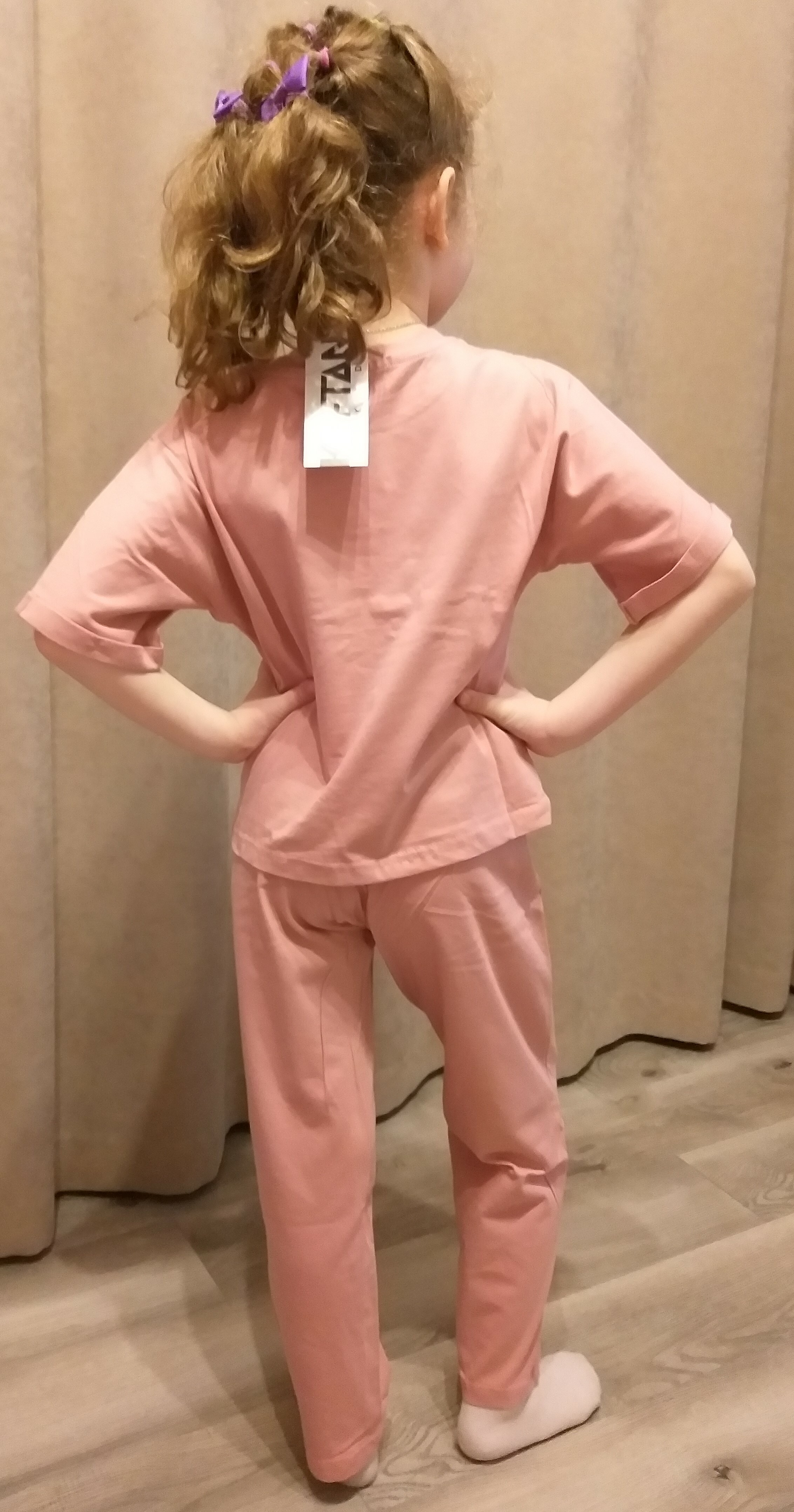 Фотография покупателя товара Пижама детская для девочки KAFTAN "Pink" рост 122-128 (34) - Фото 1