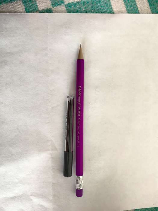 Фотография покупателя товара Набор карандаш механический ErichKrause "Vivo",  НВ, грифель d=0.5 мм, 20 грифелей, в пакете, микс