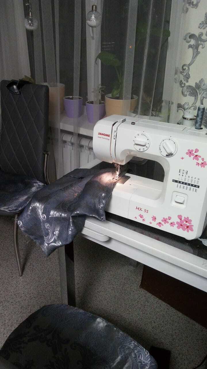 Фотография покупателя товара Швейная машина Janome MX 55, 15 операций, обметочная, потайная, эластичная строчка, белый - Фото 1
