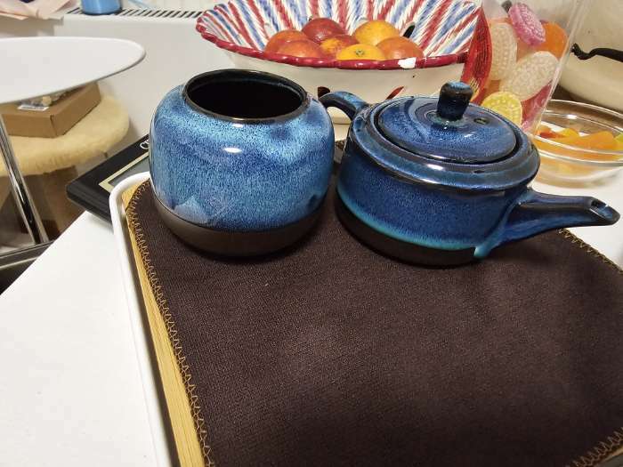Фотография покупателя товара Набор для чайной церемонии 10 предметов, на 4 персоны, чашка 45 мл, чайник 180 мл, темный - Фото 7