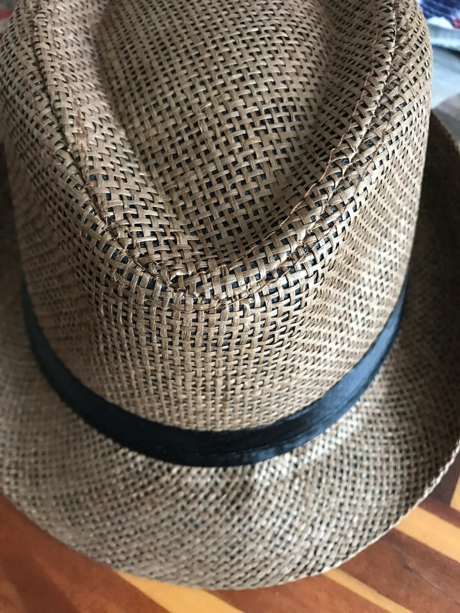 Фотография покупателя товара Шляпа мужская MINAKU "Плетеная", размер 58, цвет коричневый - Фото 4