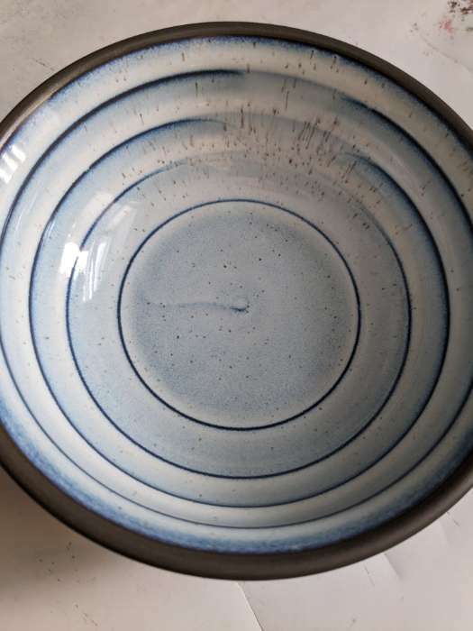 Фотография покупателя товара Миска фарфоровая Magistro Garland, 230 мл, d=12 см, цвет голубой
