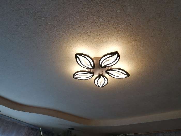 Фотография покупателя товара Светильник ГАЛЛОП «Галактика» 423700, LED 90W, кофе, 60.5×60.5×7.5 см - Фото 7