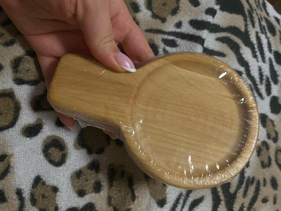 Фотография покупателя товара Подставка деревянная под ложку Adelica, 15×10×1.7 см, берёза - Фото 2