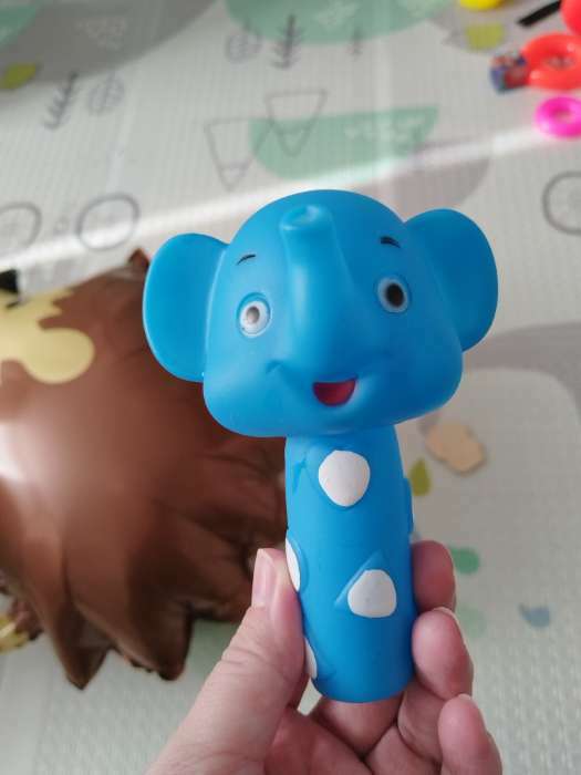 Фотография покупателя товара Резиновая игрушка для ванны Крошка Я «Малыши: Телёнок», с пищалкой - Фото 1