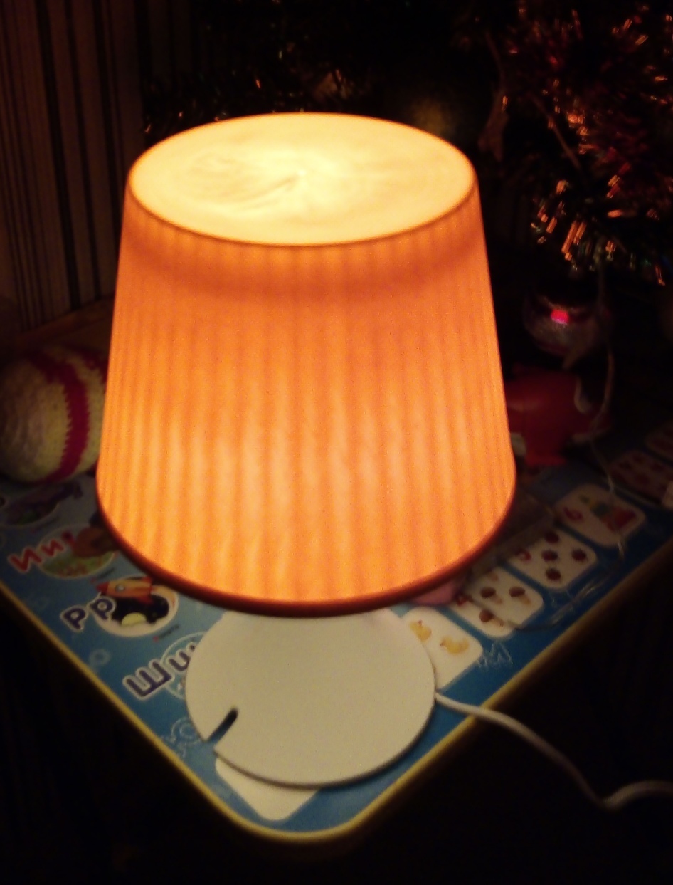 Фотография покупателя товара Настольная лампа 1340004 1хE14 15W оранж d=19,5 высота 28см RISALUX - Фото 6