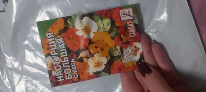 Фотография покупателя товара Семена цветов Настурция большая смесь 0,5 г