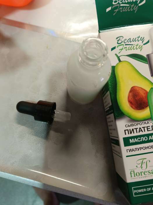 Фотография покупателя товара Сыворотка - эликсир для лица питательная Floresan с маслом авокадо, 30 мл
