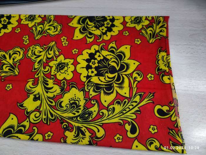 Фотография покупателя товара Бафф туристический «Хохлома» для защиты от ветра и пыли, синий - Фото 8