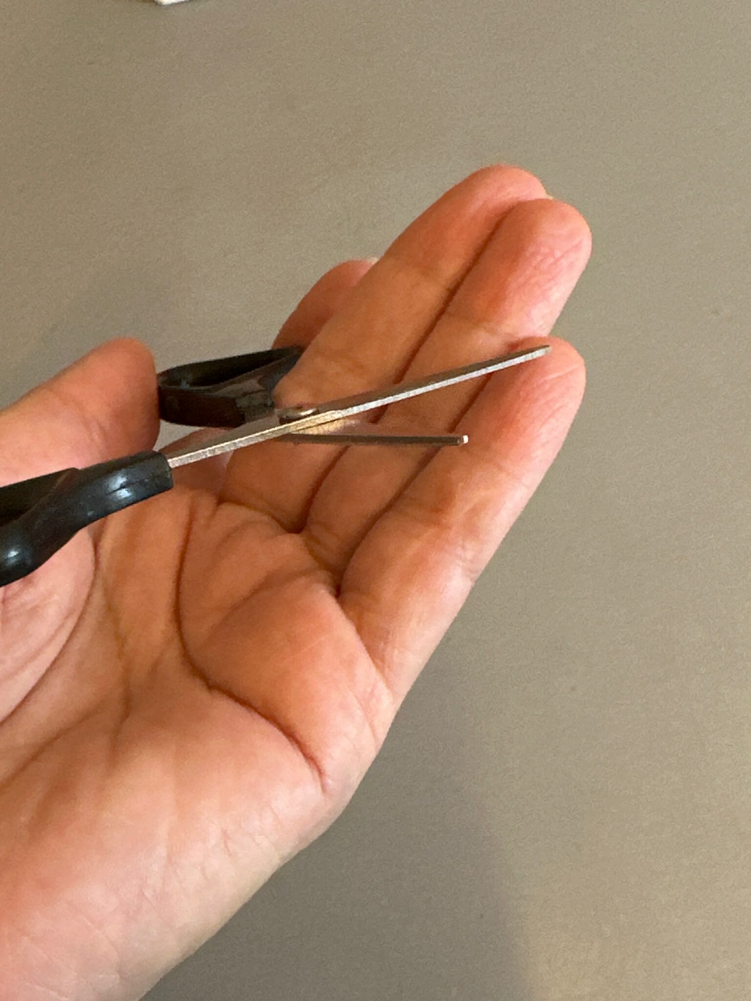 Фотография покупателя товара Ножницы маникюрные, прямые, 10,5 см, цвет серебристый/чёрный