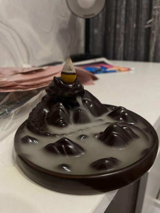 Фотография покупателя товара Подставка для благовоний TAKE IT EASY «Горный дракон», набор благовоний конусы, стелющийся дым, 12×5 см - Фото 1