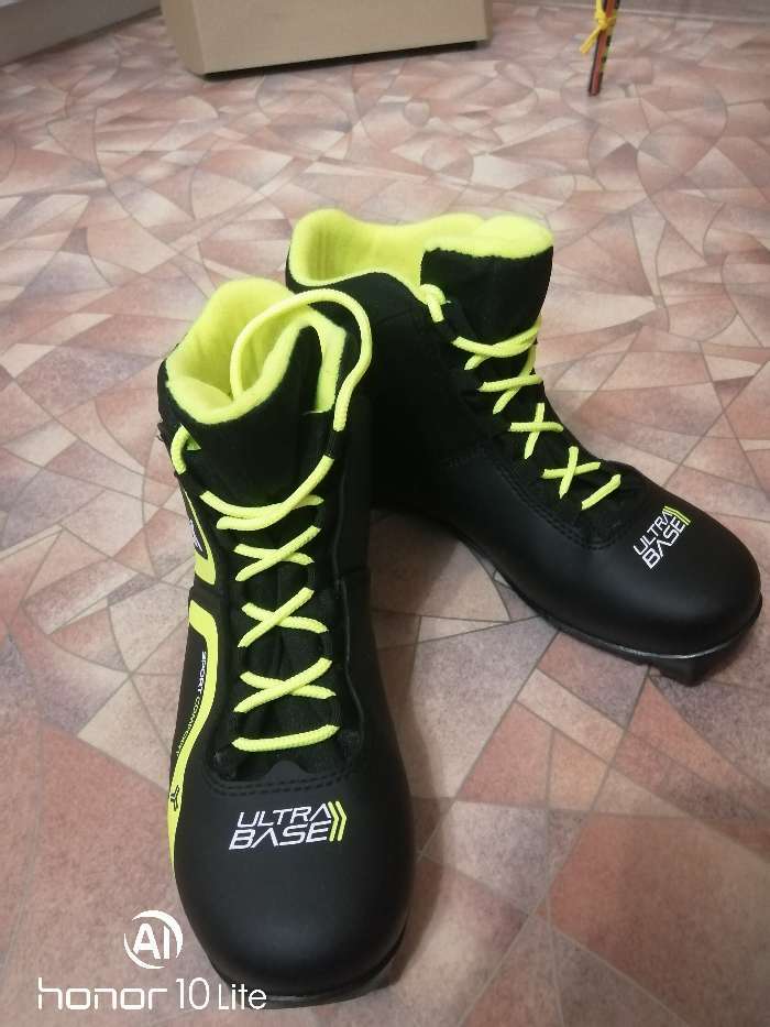 Фотография покупателя товара Ботинки лыжные TREK Omni 1 NNN ИК, цвет чёрный, лого лайм неон, размер 39 - Фото 2