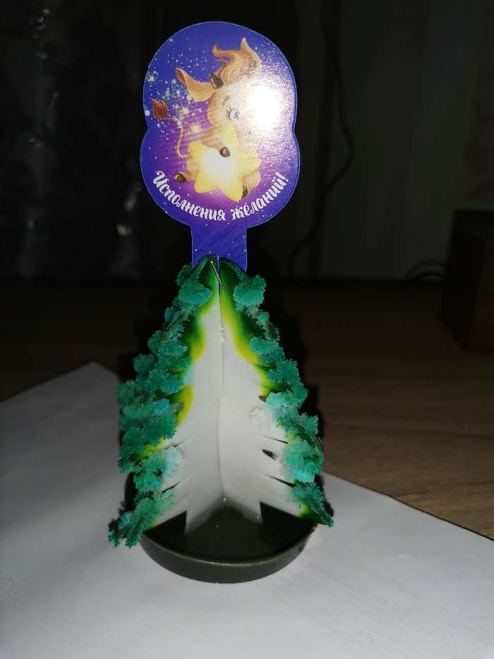 Фотография покупателя товара Набор для опытов «Чудесные кристаллы», бычок со звездой - Фото 3