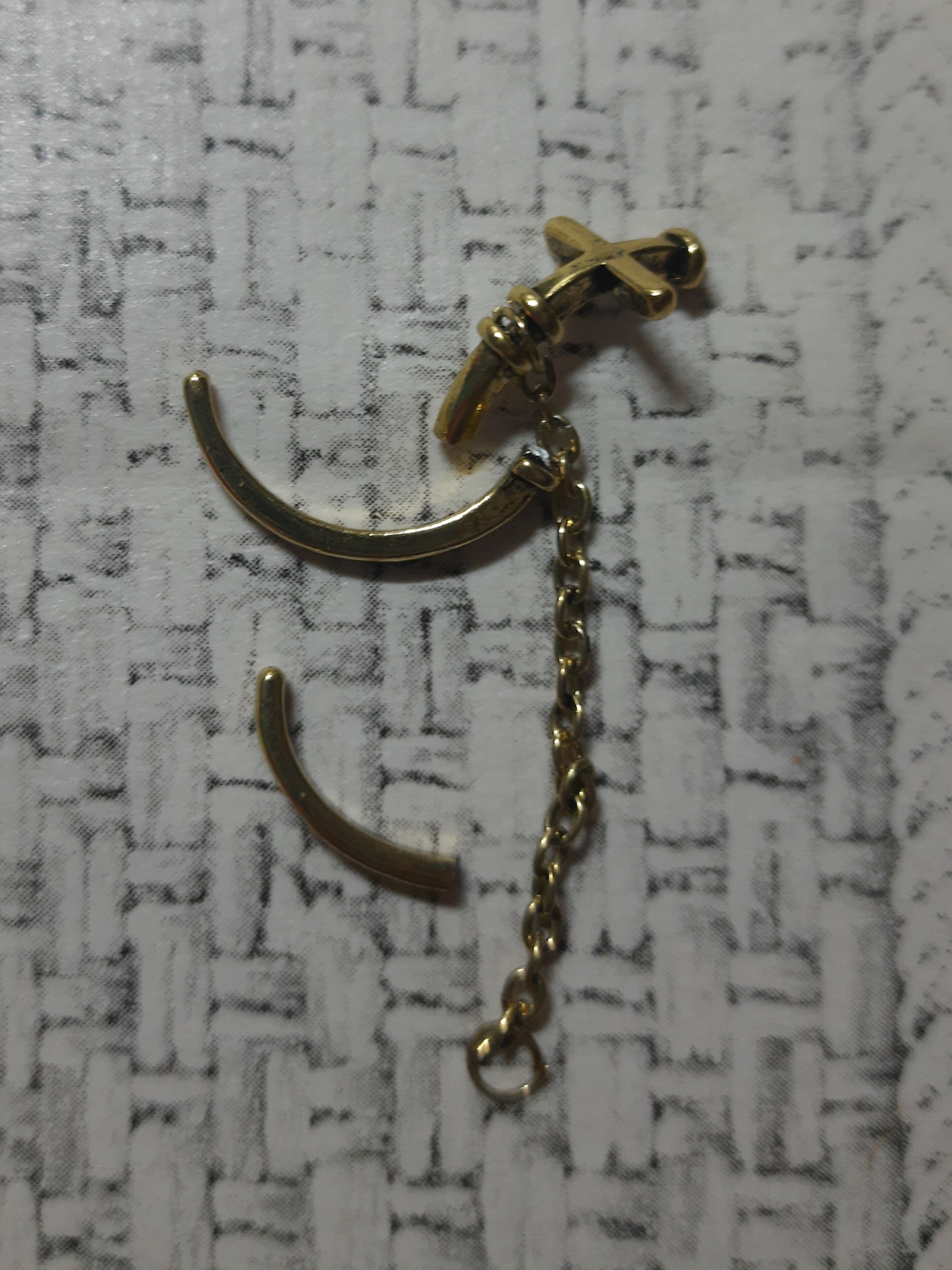 Фотография покупателя товара Кольцо «Бусинки» с цепочкой, цвет чернёное золото, безразмерное - Фото 3