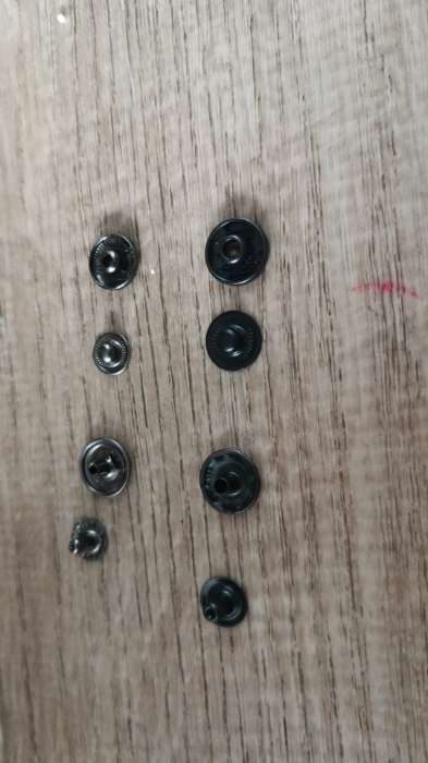 Фотография покупателя товара Кнопка установочная, Альфа (S-образная), железная, d = 15 мм, цвет чёрный никель
