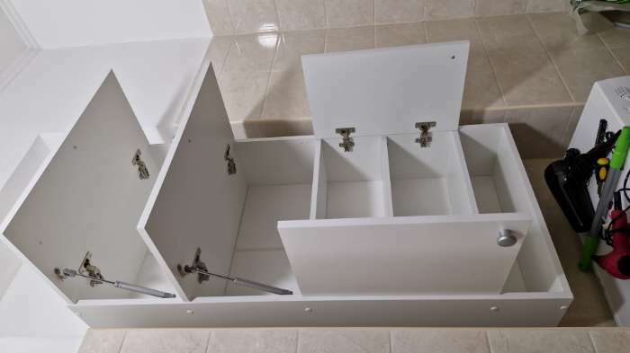 Фотография покупателя товара Шкаф подвесной для ванной комнаты,  60 х 24 х 120 см - Фото 1
