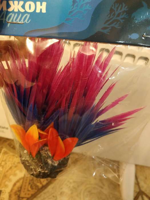 Фотография покупателя товара Растение искусственное аквариумное, 18 х 10 х 11,5 см  микс цветов - Фото 6