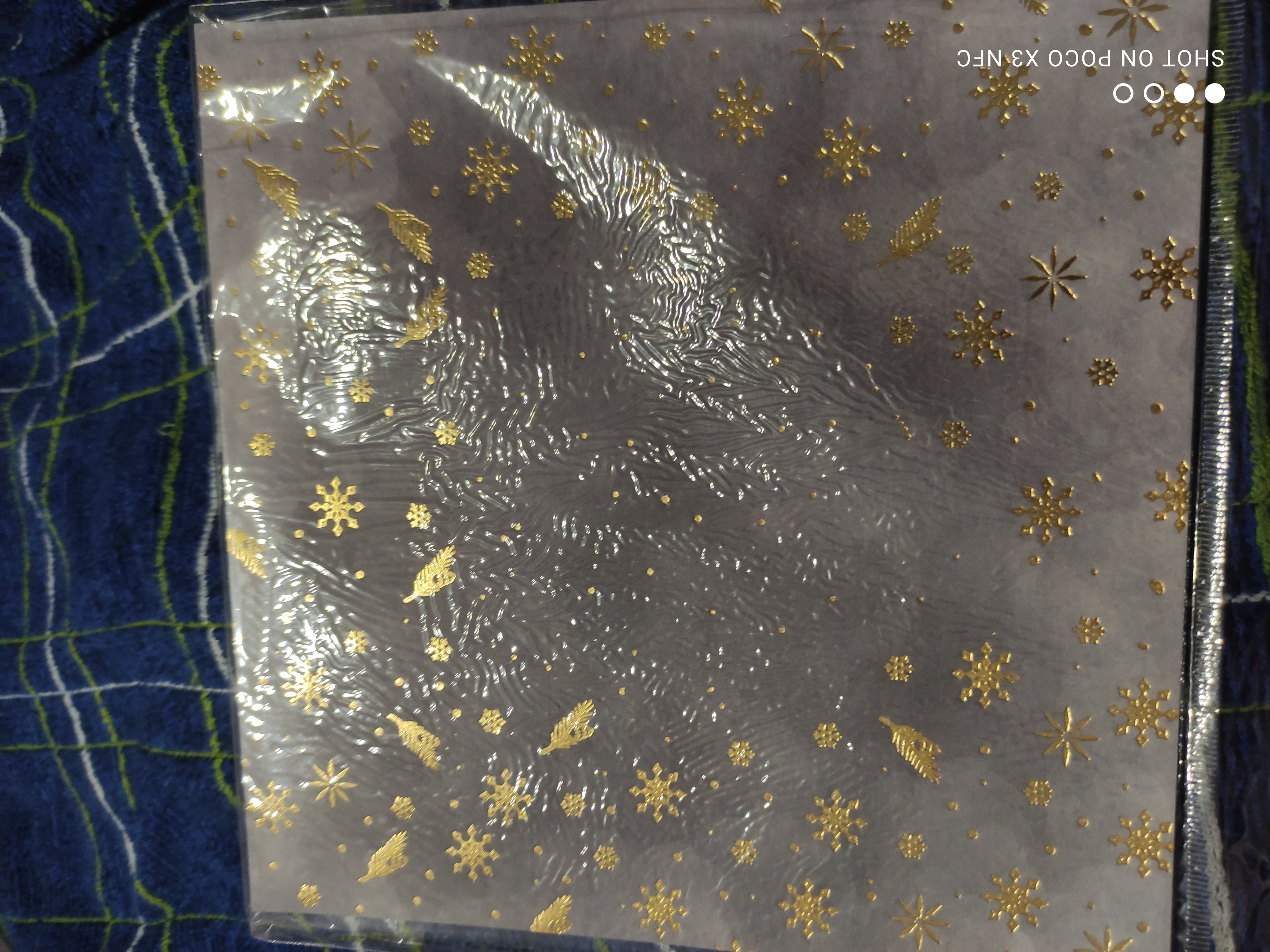Фотография покупателя товара Бумага для скрапбукинга с фольгированием «Волшебный вечер», 20 × 20 см, 250 г/кв. м - Фото 1