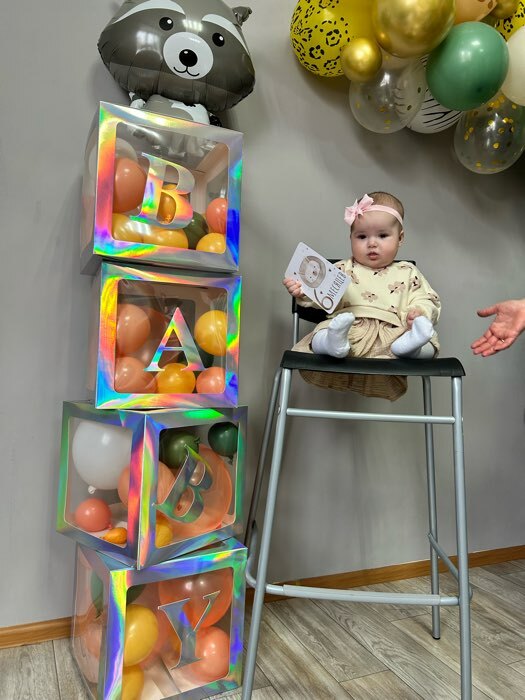 Фотография покупателя товара Букет из воздушных шаров «Фотозона для девочки», набор 38 шт., фольга, картон, латекс - Фото 1
