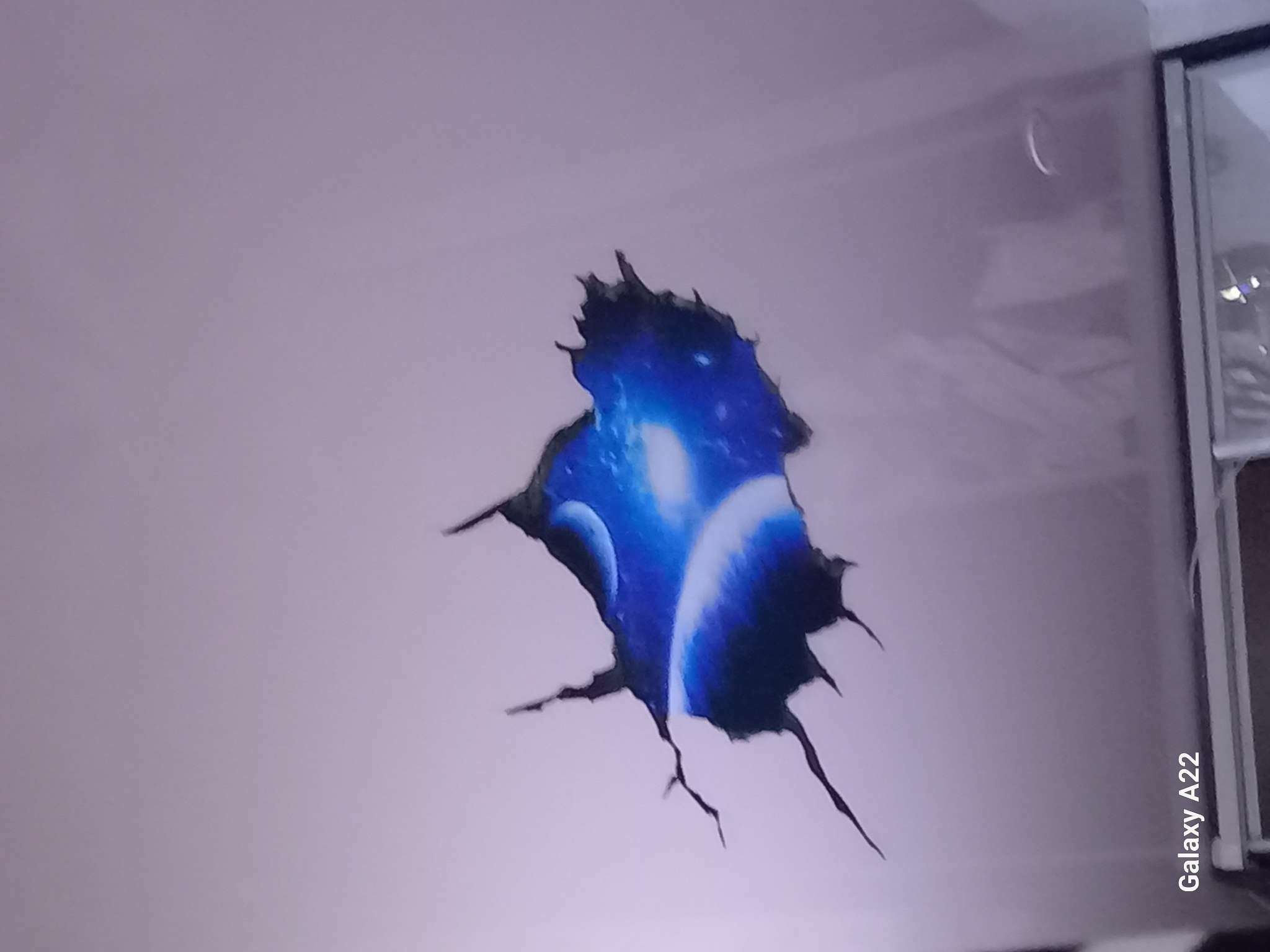 Фотография покупателя товара Интерьерная наклейка 3Д TAKE IT EASY «Космос в синеве», 90×60 см - Фото 2