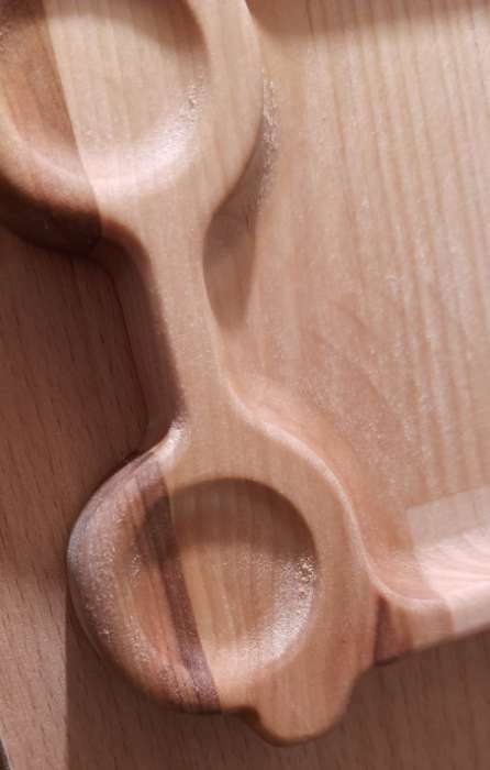 Фотография покупателя товара Набор деревянной посуды Adelica «Лосята», подставка под горячее 18×18×1,8 см, менажница 13,5×13,5×1,8 см, в подарочной коробке, берёза - Фото 1