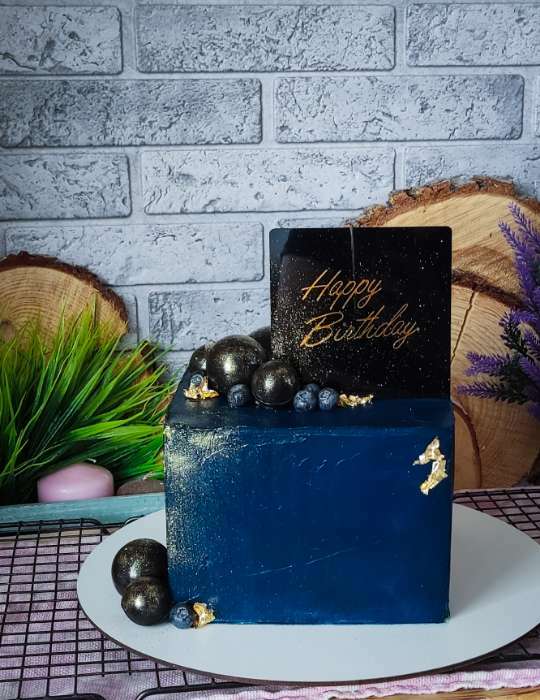 Фотография покупателя товара Топпер для торта «С днём рождения» - Фото 2