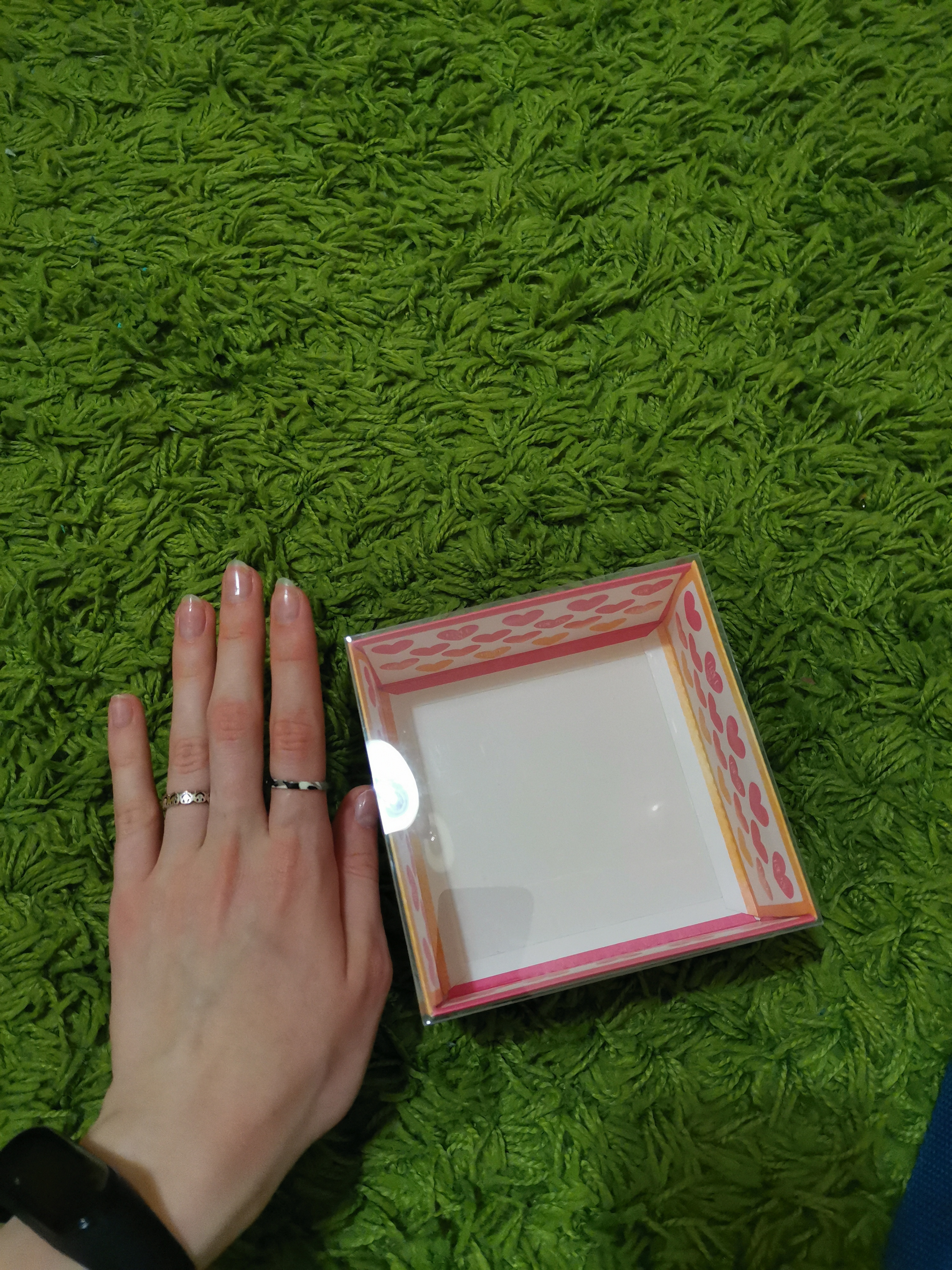 Фотография покупателя товара Коробка под бенто-торт с PVC крышкой, кондитерская упаковка «I love you», 12 х 6 х 11.5 см - Фото 5