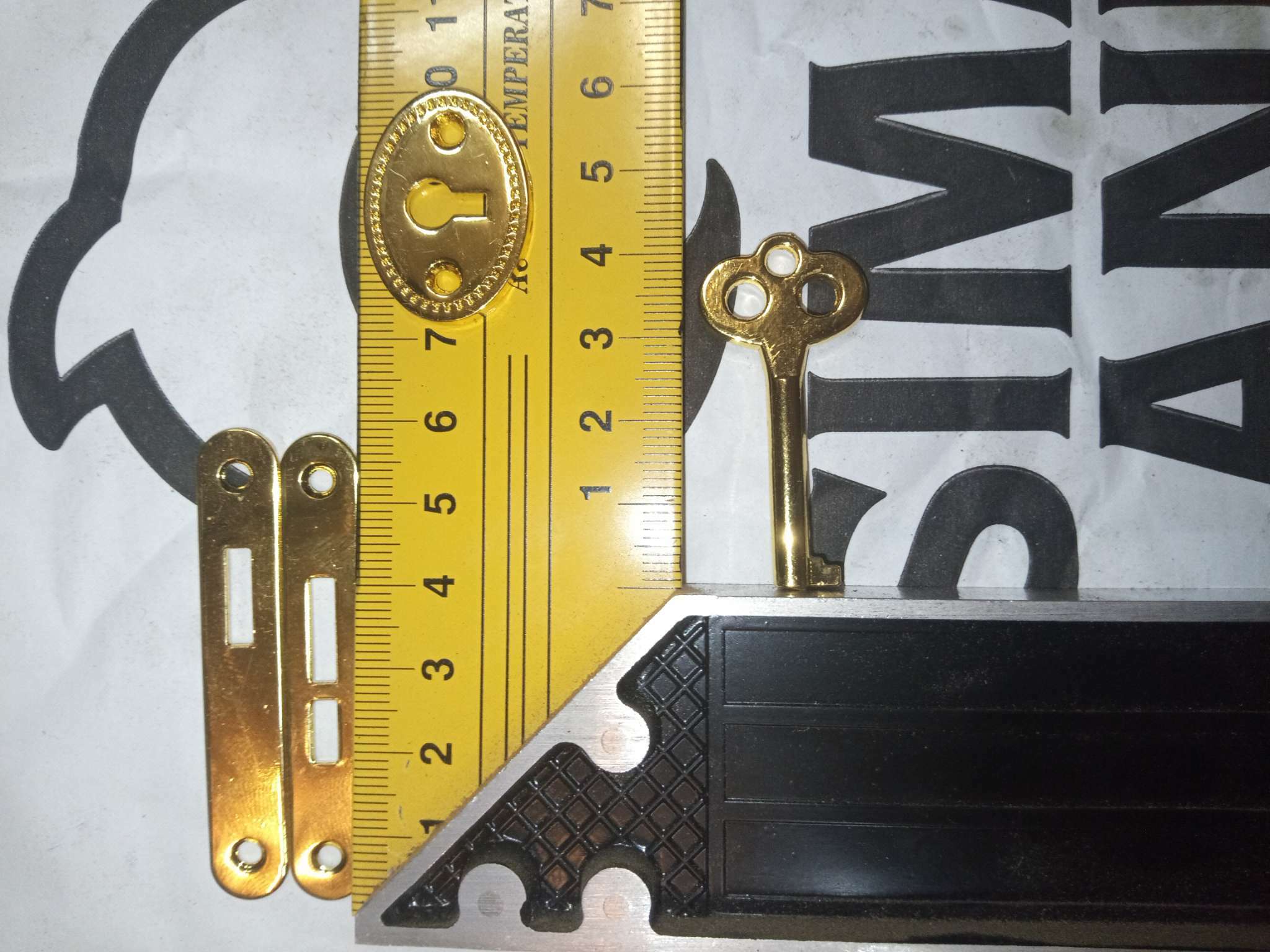 Фотография покупателя товара Замок для шкатулки "С ключиком" 5 предметов в наборе 1х5,5 см С-303