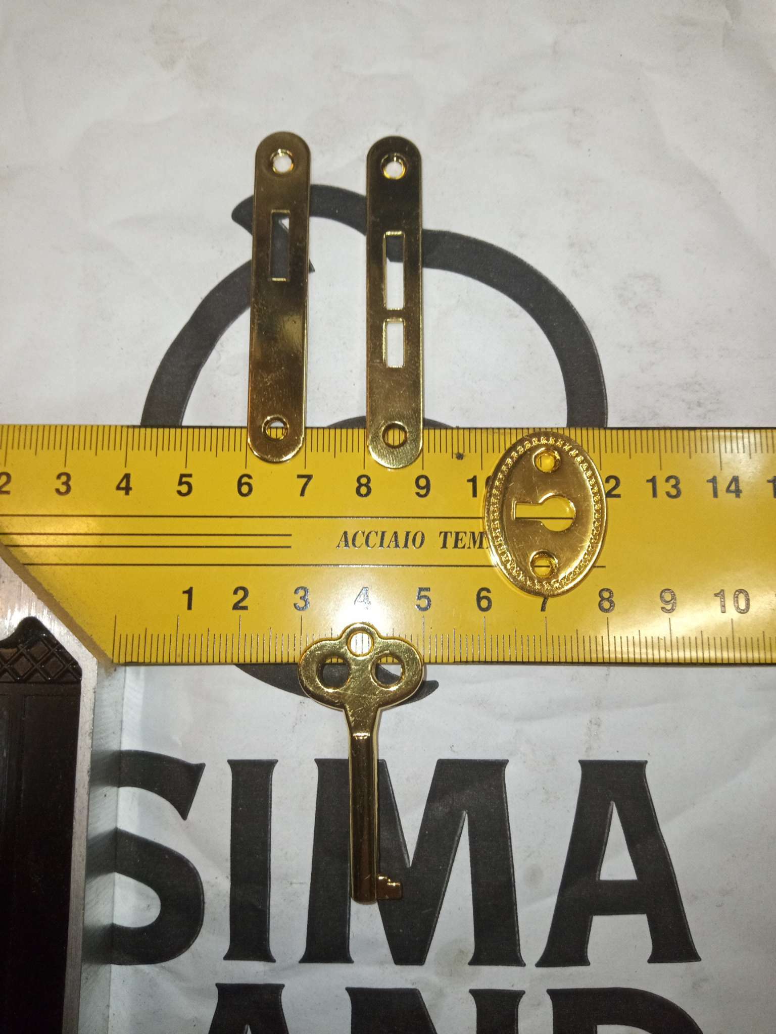 Фотография покупателя товара Замок для шкатулки "С ключиком" 5 предметов в наборе 1х5,5 см С-303
