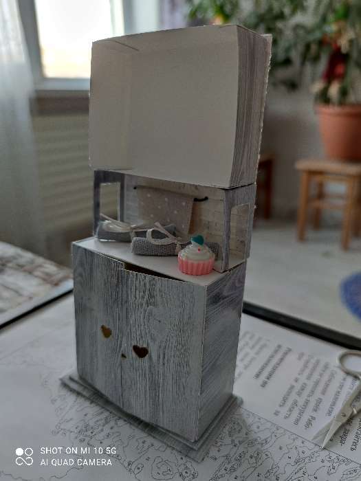 Фотография покупателя товара Мебель для кукол–малюток «Кухонный буфет», набор для шитья, 15 × 23,2 × 2,2 см - Фото 1