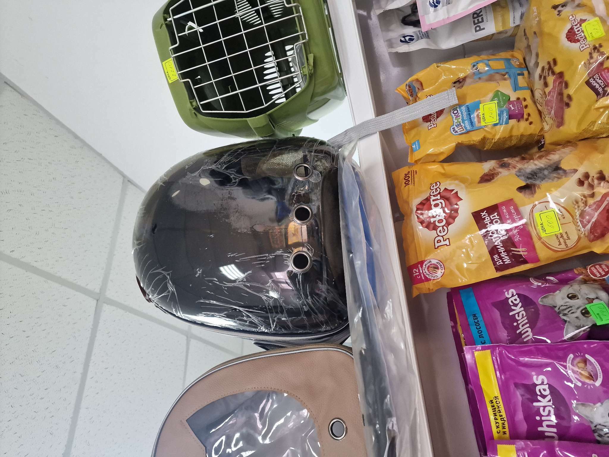 Фотография покупателя товара Рюкзак для переноски животных, прозрачный, 31 х 28 х 42 см, розовый - Фото 1