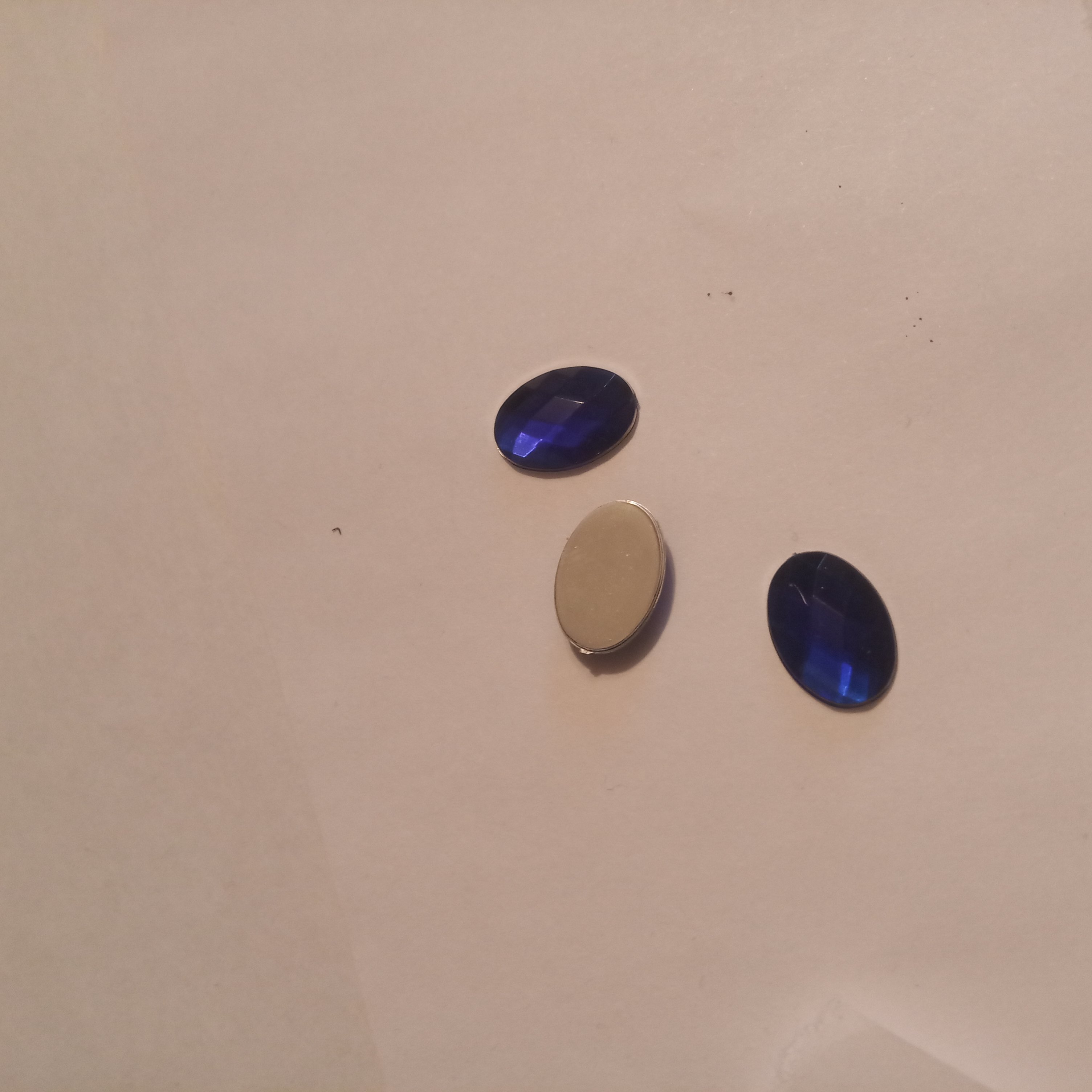 Фотография покупателя товара Стразы плоские овал, 10*14 мм, (набор 20шт), цвет голубой - Фото 1