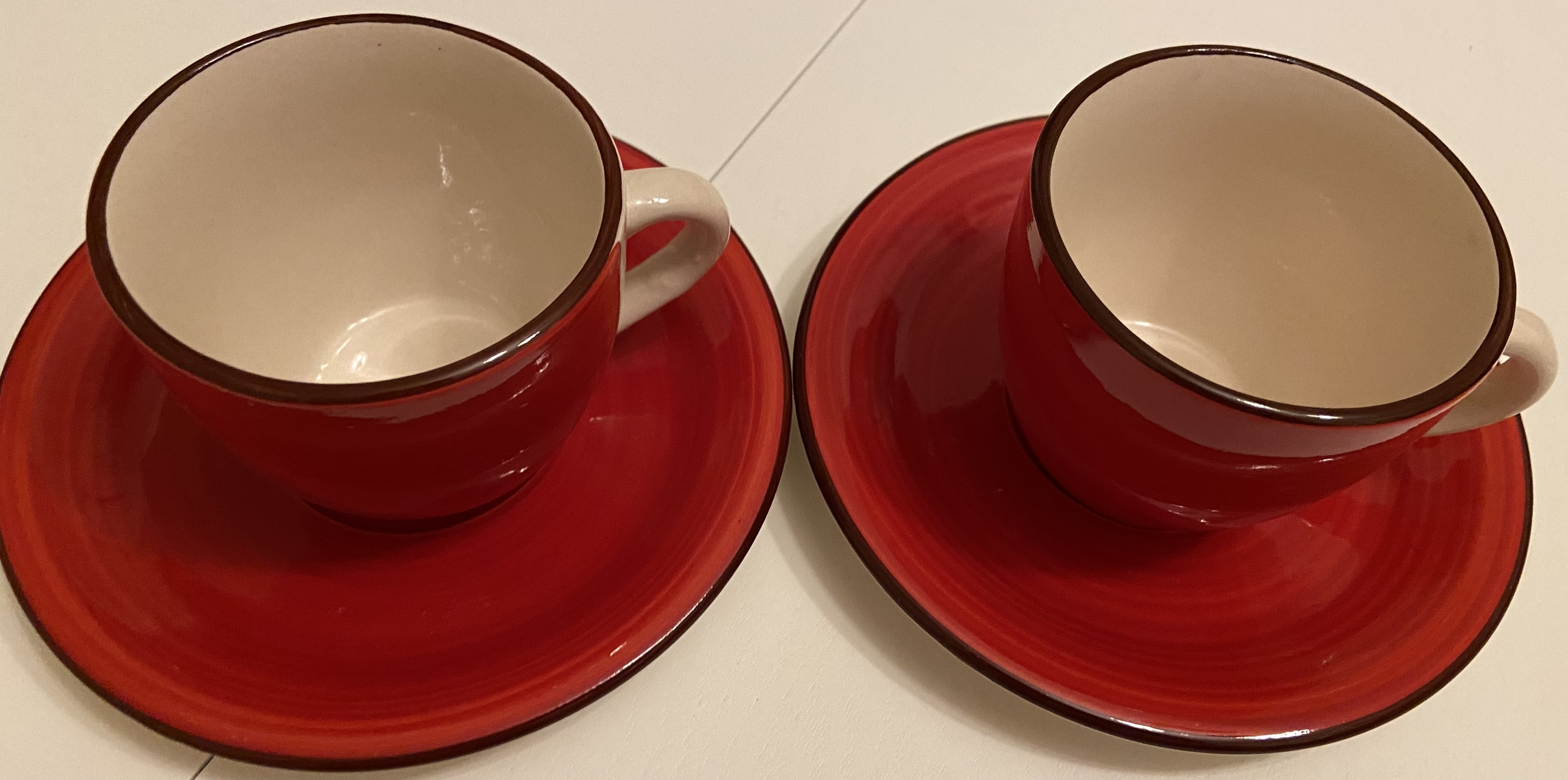 Фотография покупателя товара Чайная пара керамическая Доляна «Морской мир», чашка 200 мл, блюдце d=14,5 см, цвет красный - Фото 5