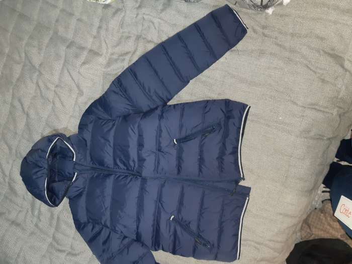 Фотография покупателя товара Куртка женская, размер 44, цвет тёмно-синий - Фото 2