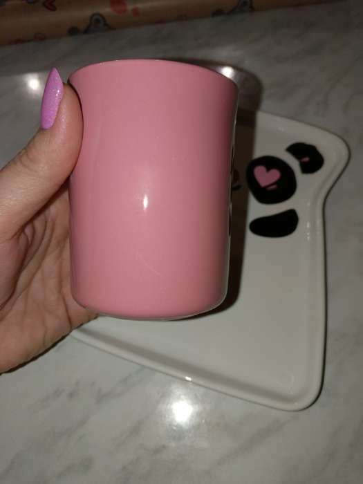 Фотография покупателя товара Чайная пара керамическая «Хороший день», кружка 200 мл, блюдце 17,8х13.3 см, цвет розовый - Фото 1