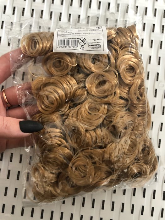 Фотография покупателя товара Волосы для кукол «Кудряшки» 70 г, размер завитка: 1 см, цвет D7104 - Фото 1