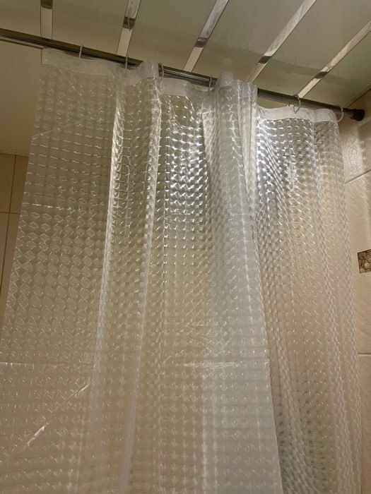 Фотография покупателя товара Штора для ванны Доляна «Классика», 3D, 180×180 см, EVA - Фото 6