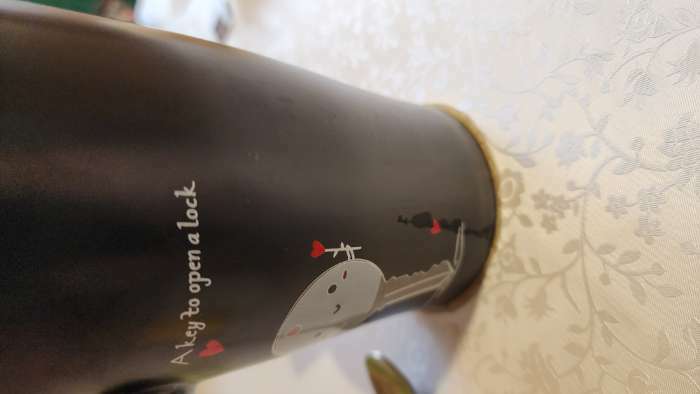 Фотография покупателя товара Набор кружек керамических с крышками и ложками «Узы любви», 2 предмета: 400 мл, цвет МИКС