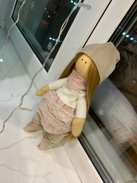 Фотография покупателя товара Набор для шитья. Интерьерная кукла «Мика», 30 см - Фото 2