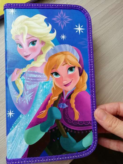 Фотография покупателя товара Пенал каркасный, 1 секция, 11.5×20.5×3 см, «Холодное сердце» - Фото 6