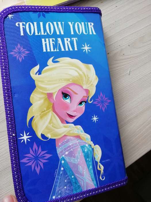 Фотография покупателя товара Пенал каркасный, 1 секция, 11.5×20.5×3 см, «Холодное сердце» - Фото 7