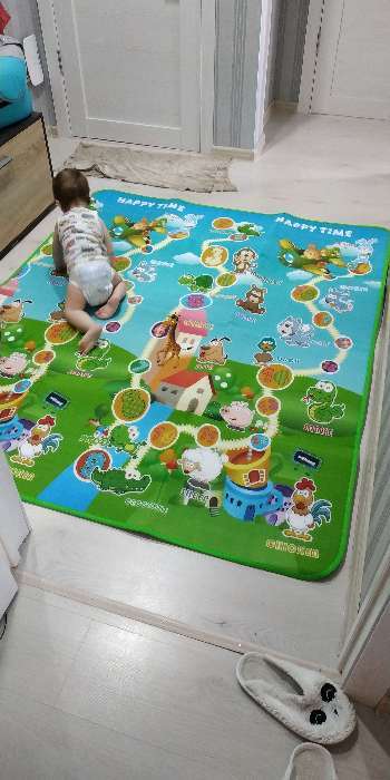 Фотография покупателя товара Игровой коврик для детей на фольгированной основе «Весёлый счёт», размер 180х150x0,5 см, Крошка Я - Фото 2