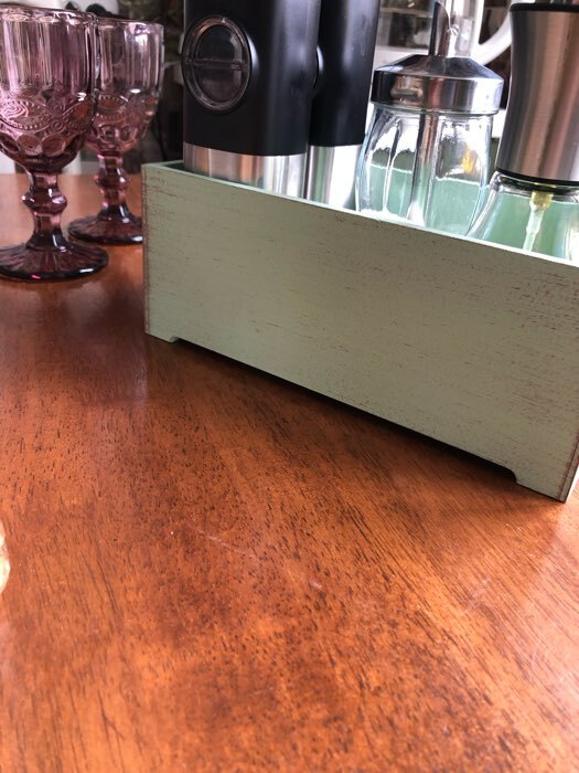 Фотография покупателя товара Набор кашпо деревянных 2 в 1 (25.5×15×30; 20×12×23) "Прованс", светло-серый - Фото 4