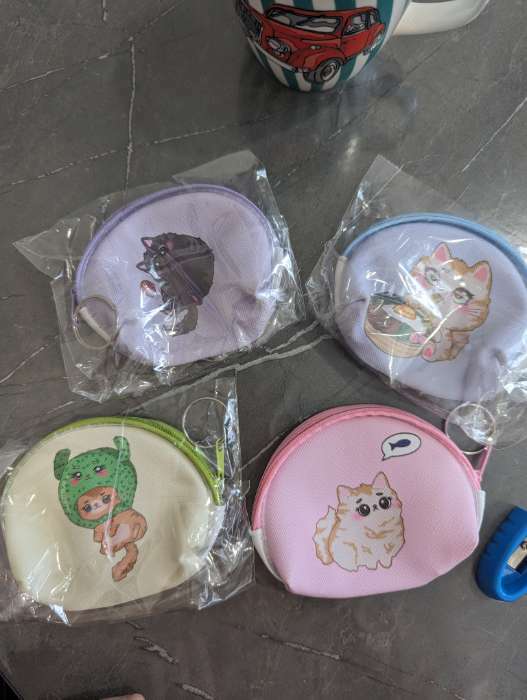 Фотография покупателя товара Кошелёк детский Cat Выбражулька, маленький, монетница, МИКС - Фото 2