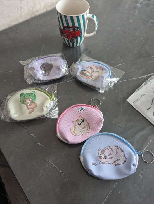 Фотография покупателя товара Кошелёк детский Cat Выбражулька, маленький, монетница, МИКС - Фото 7