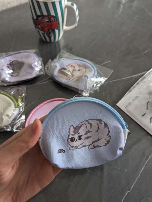 Фотография покупателя товара Кошелёк детский Cat Выбражулька, маленький, монетница, МИКС - Фото 9