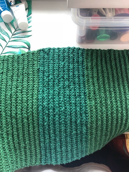 Фотография покупателя товара Шнур для вязания без сердечника 100% хлопок, ширина 2мм 100м/95гр (2121 т. зеленый)